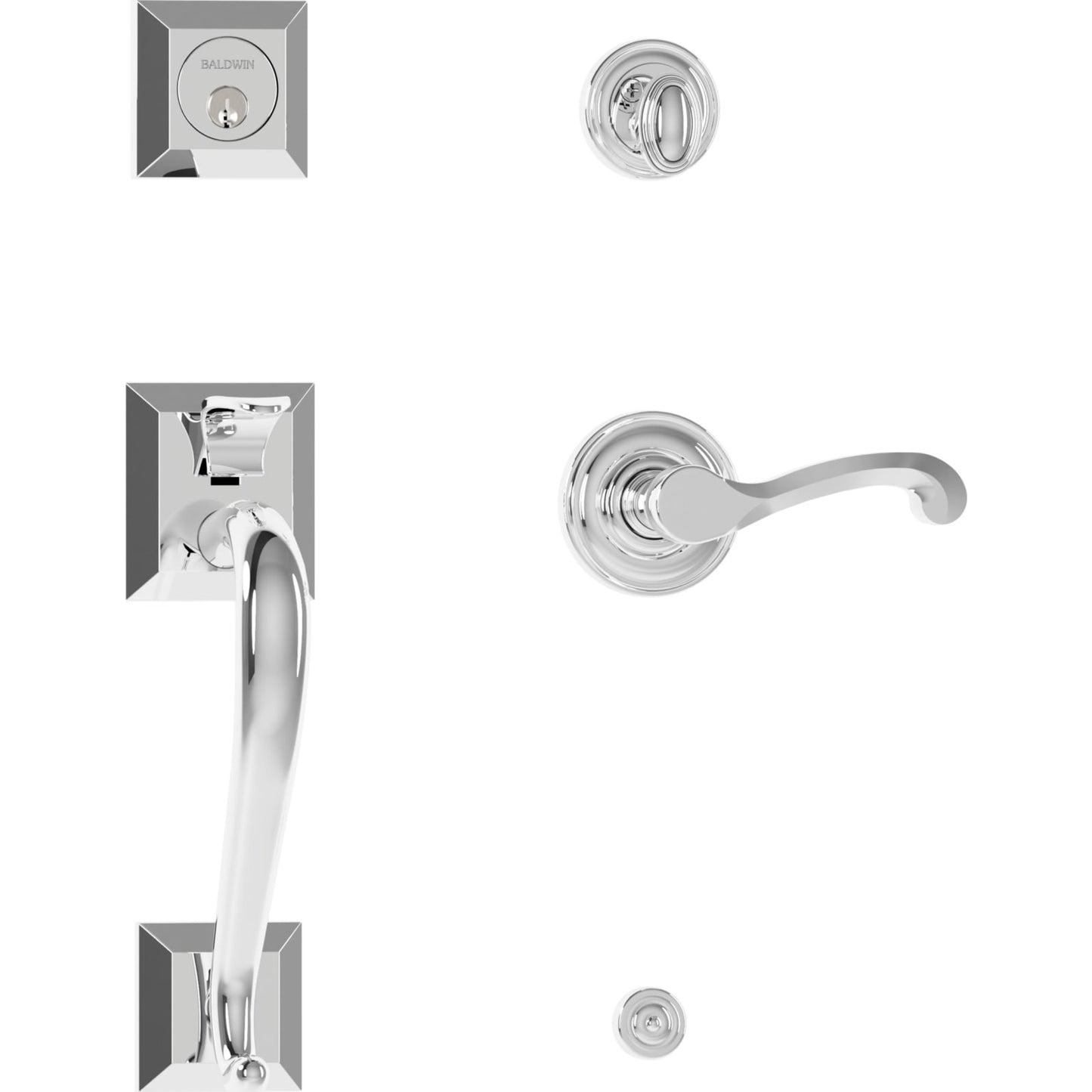 85320 Madison Sectional Handleset with Lever in Polished Chrome