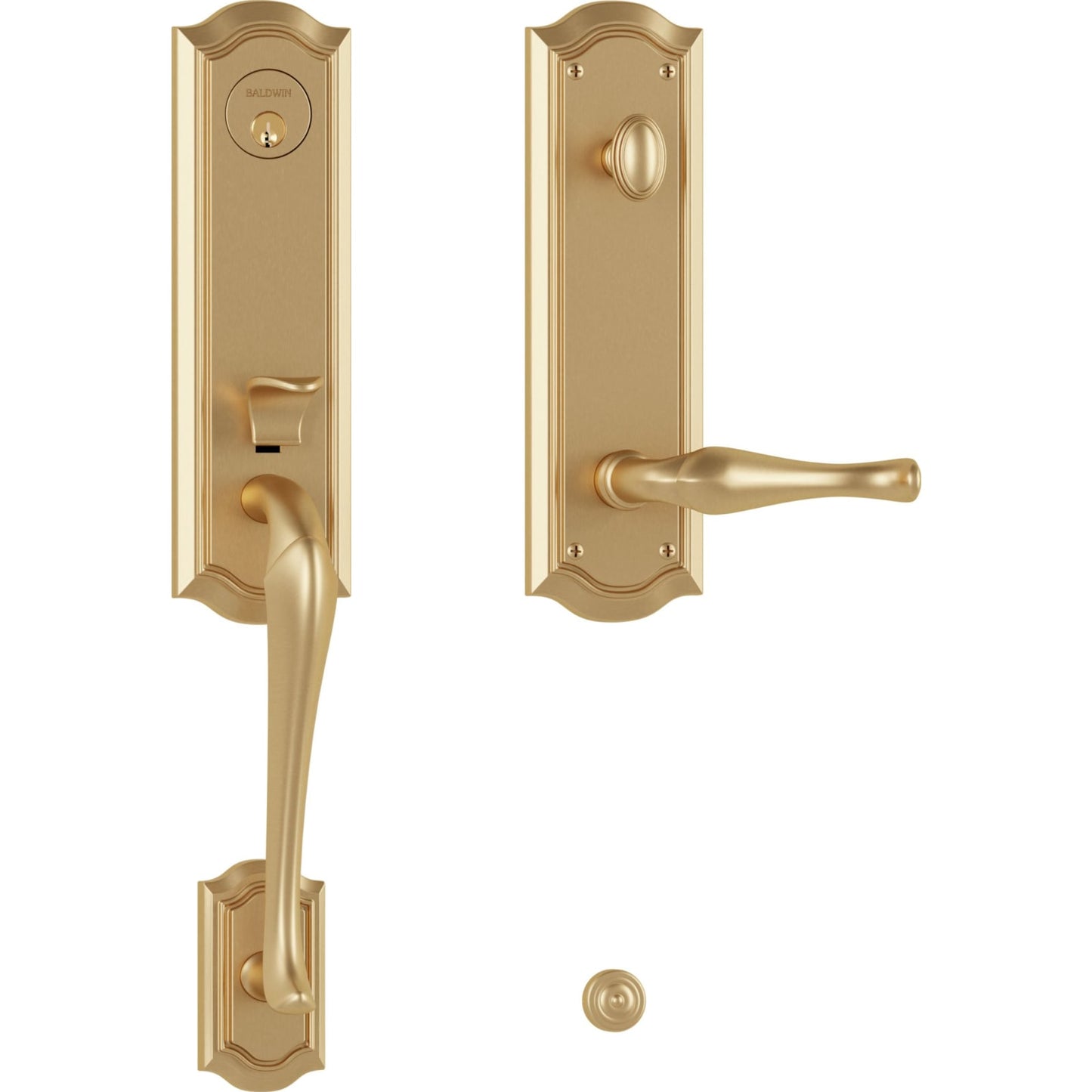 85337 Bethpage 3/4 Escutcheon Handleset with Lever in Vintage Brass