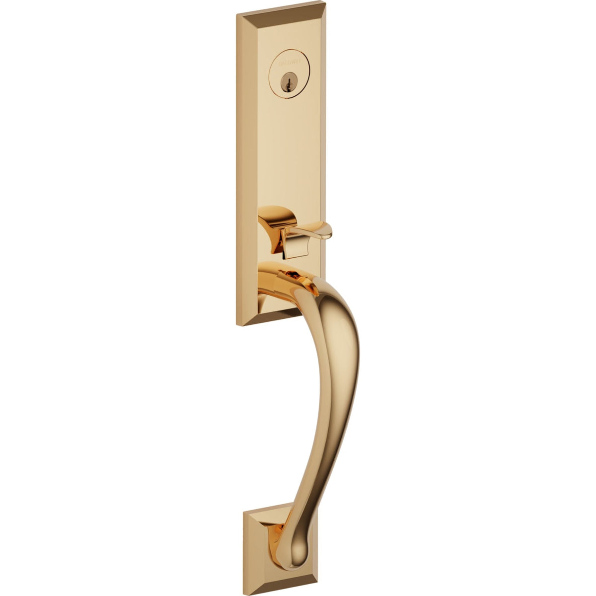 85352 Cody 3/4 Escutcheon Handleset with Lever in Non-lacquered Brass