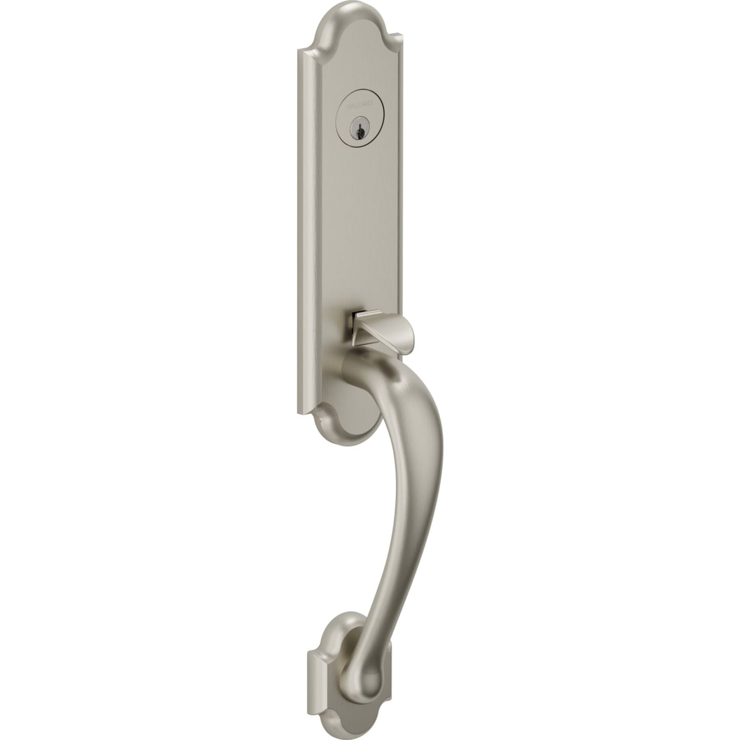 85354 Boulder 3/4 Escutcheon Handleset with Knob in Lifetime (PVD) Satin Nickel
