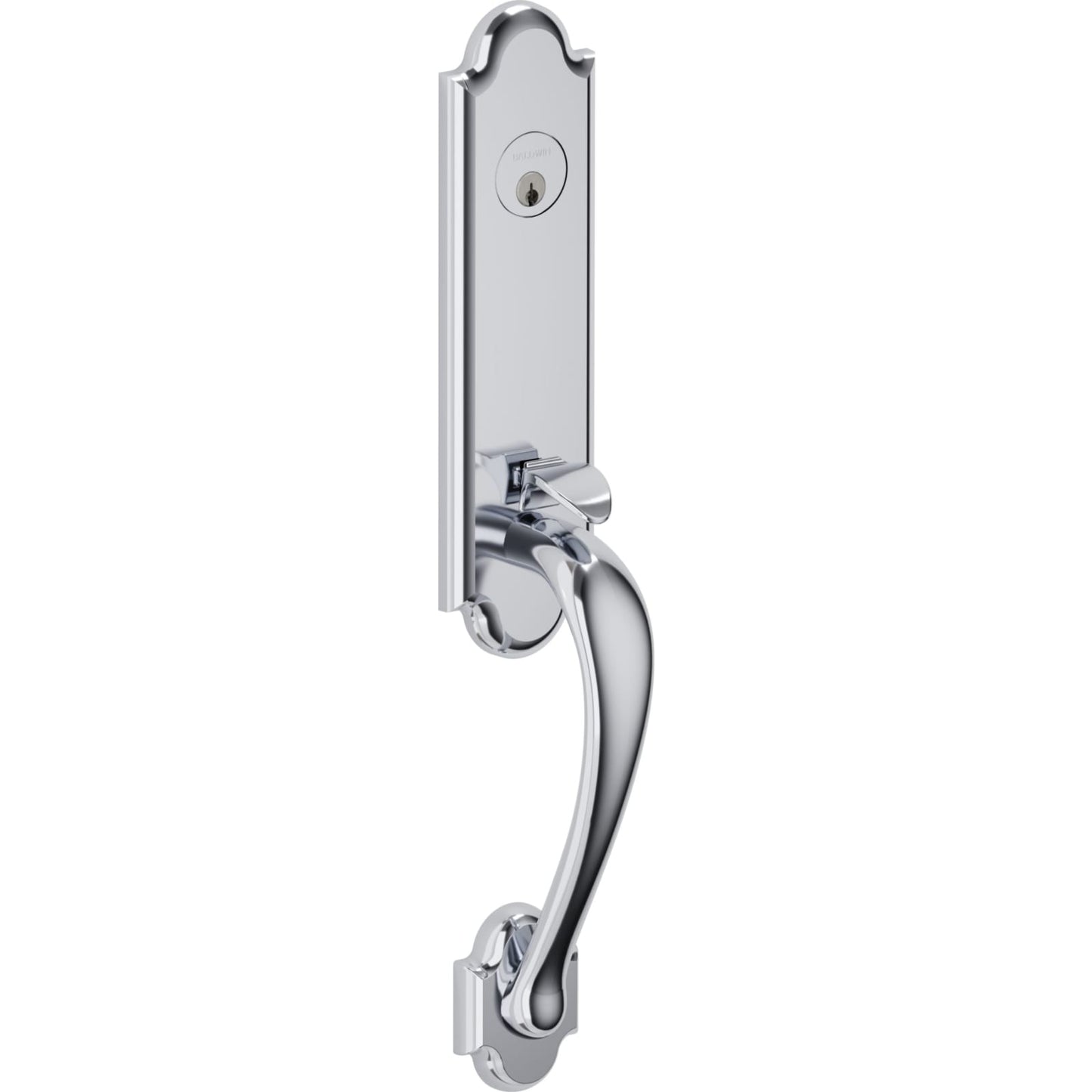 85354 Boulder 3/4 Escutcheon Handleset with Knob in Polished Chrome