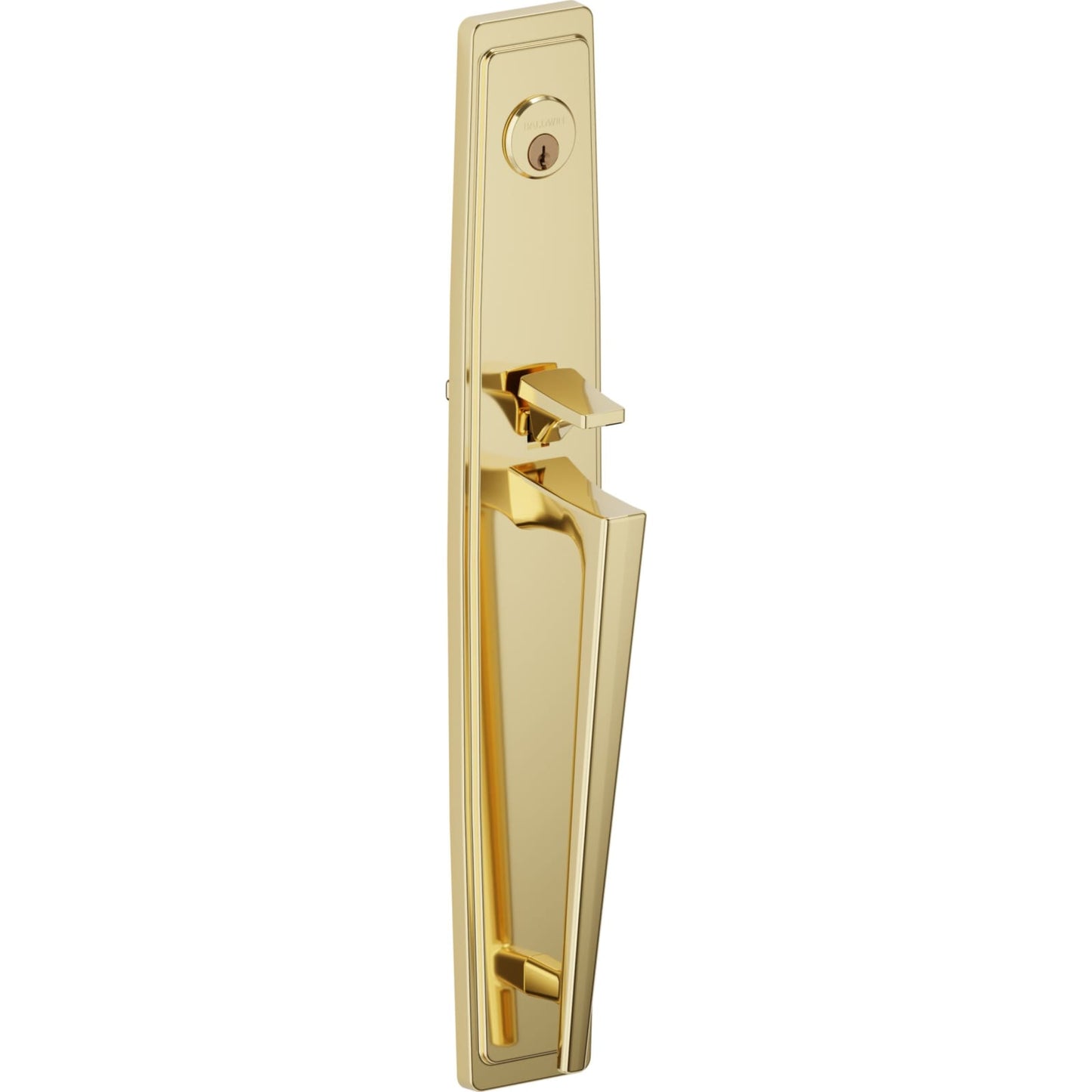 85397 Palm Springs Full Escutcheon Handleset in Lifetime (PVD) Polished Brass
