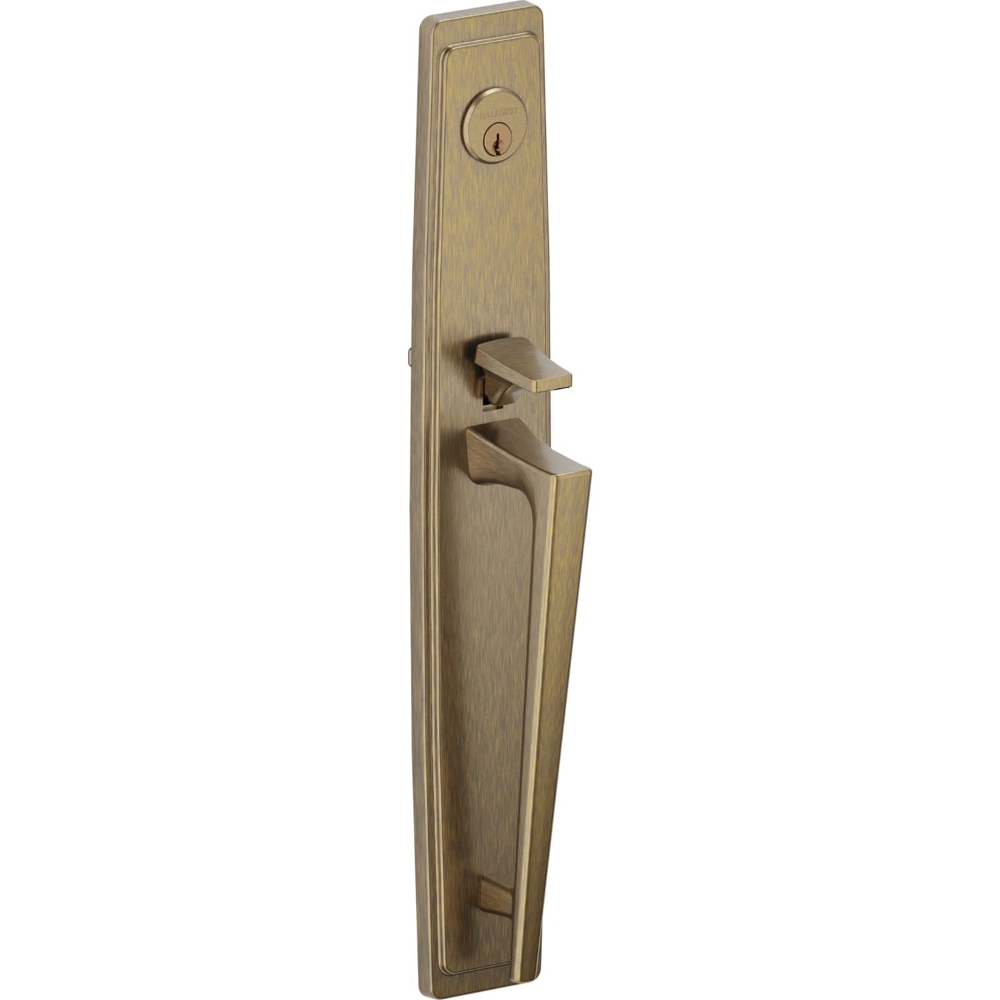 85397 Palm Springs Full Escutcheon Handleset in Satin Brass & Black