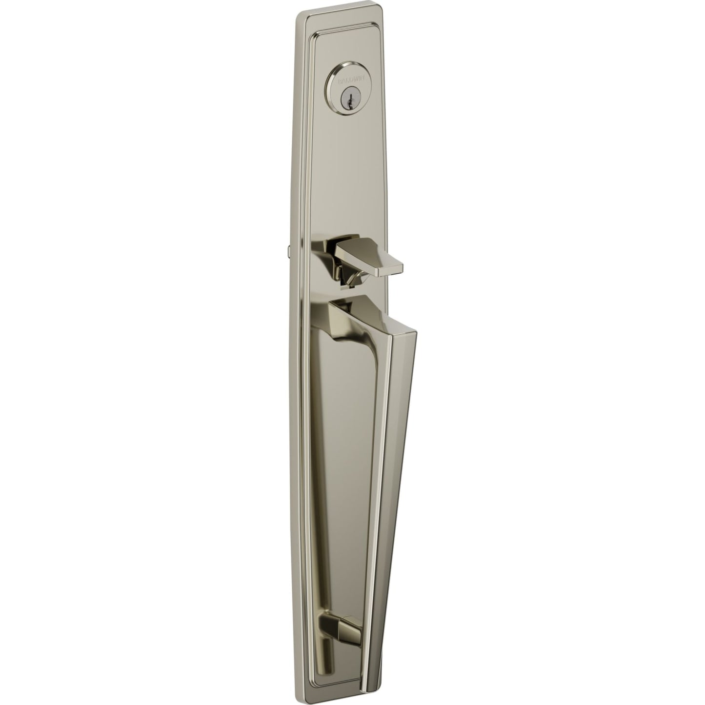 85397 Palm Springs Full Escutcheon Handleset in Lifetime (PVD) Polished Nickel