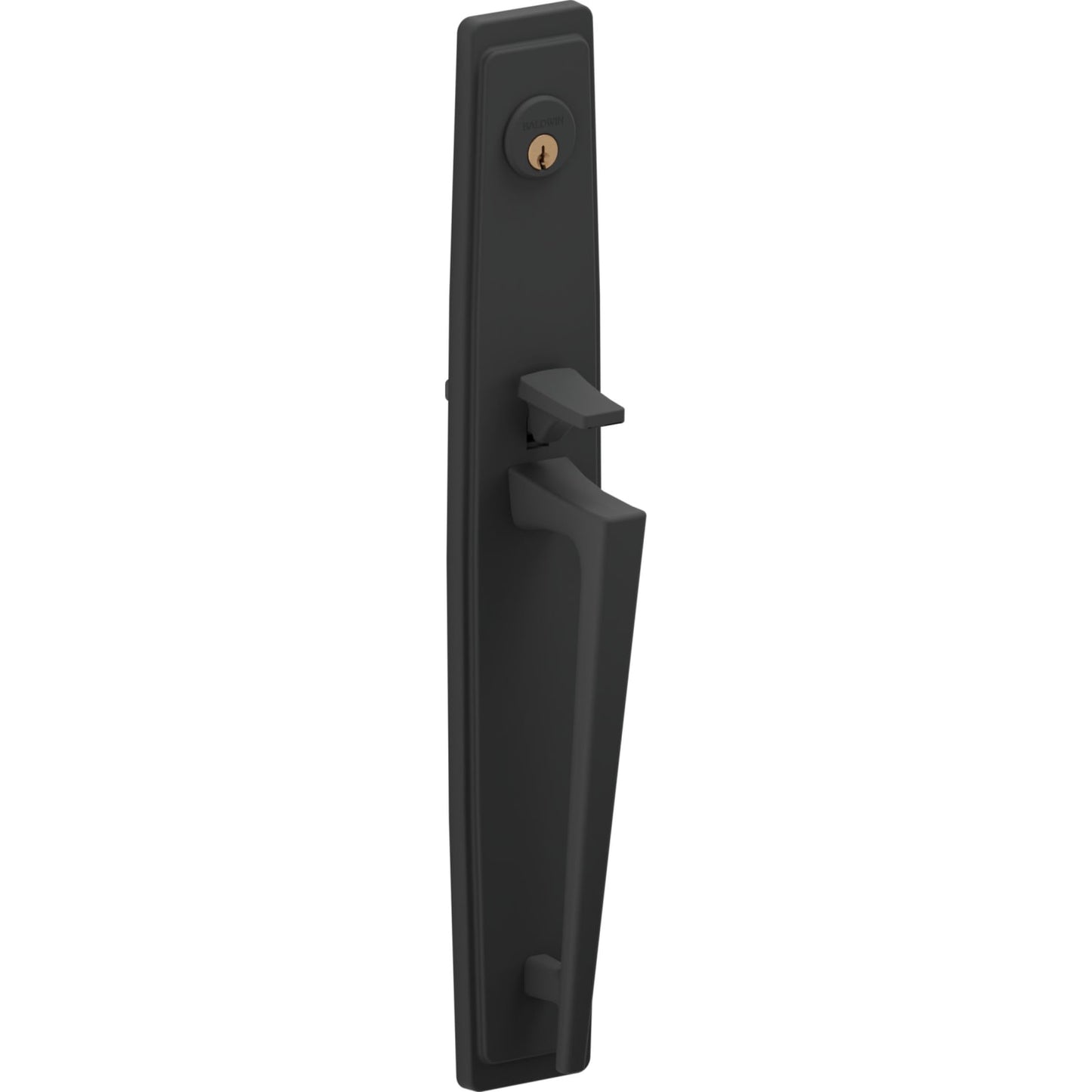 85397 Palm Springs Full Escutcheon Handleset in Satin Black