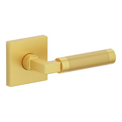 Baldwin Estate L030 Knurled Gramercy Lever Set in Lifetime (PVD) Satin Brass