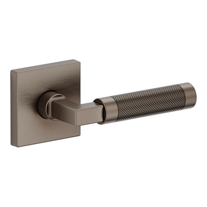 Baldwin Estate L030 Knurled Gramercy Lever Set in Lifetime (PVD) Graphite Nickel