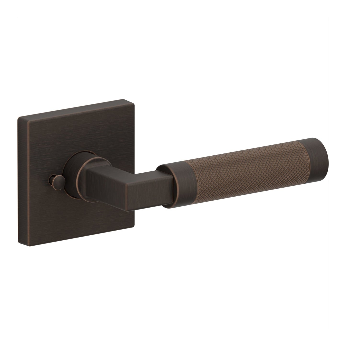 Baldwin Estate L030 Knurled Gramercy Lever Set in Venetian Bronze