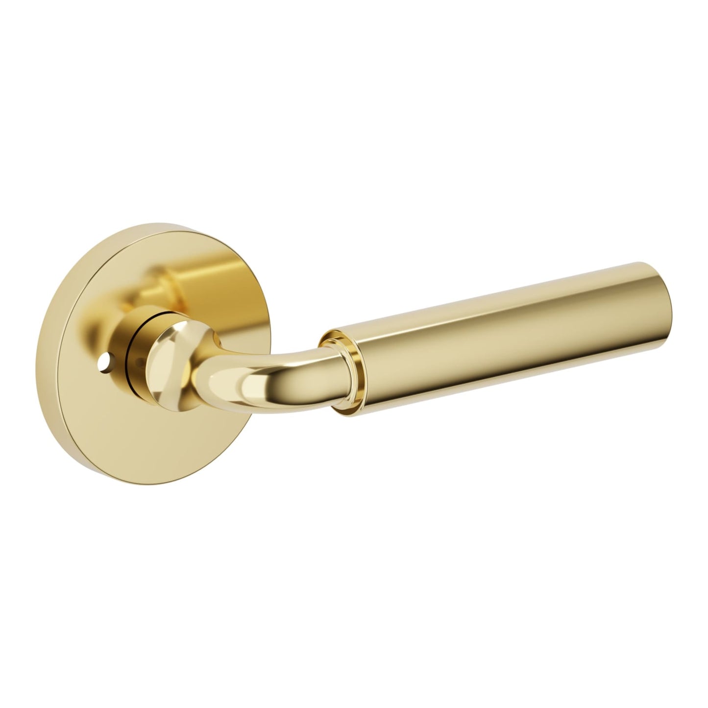 Baldwin Estate L031 Gramercy Curved Lever Set in Lifetime (PVD) Polished Brass