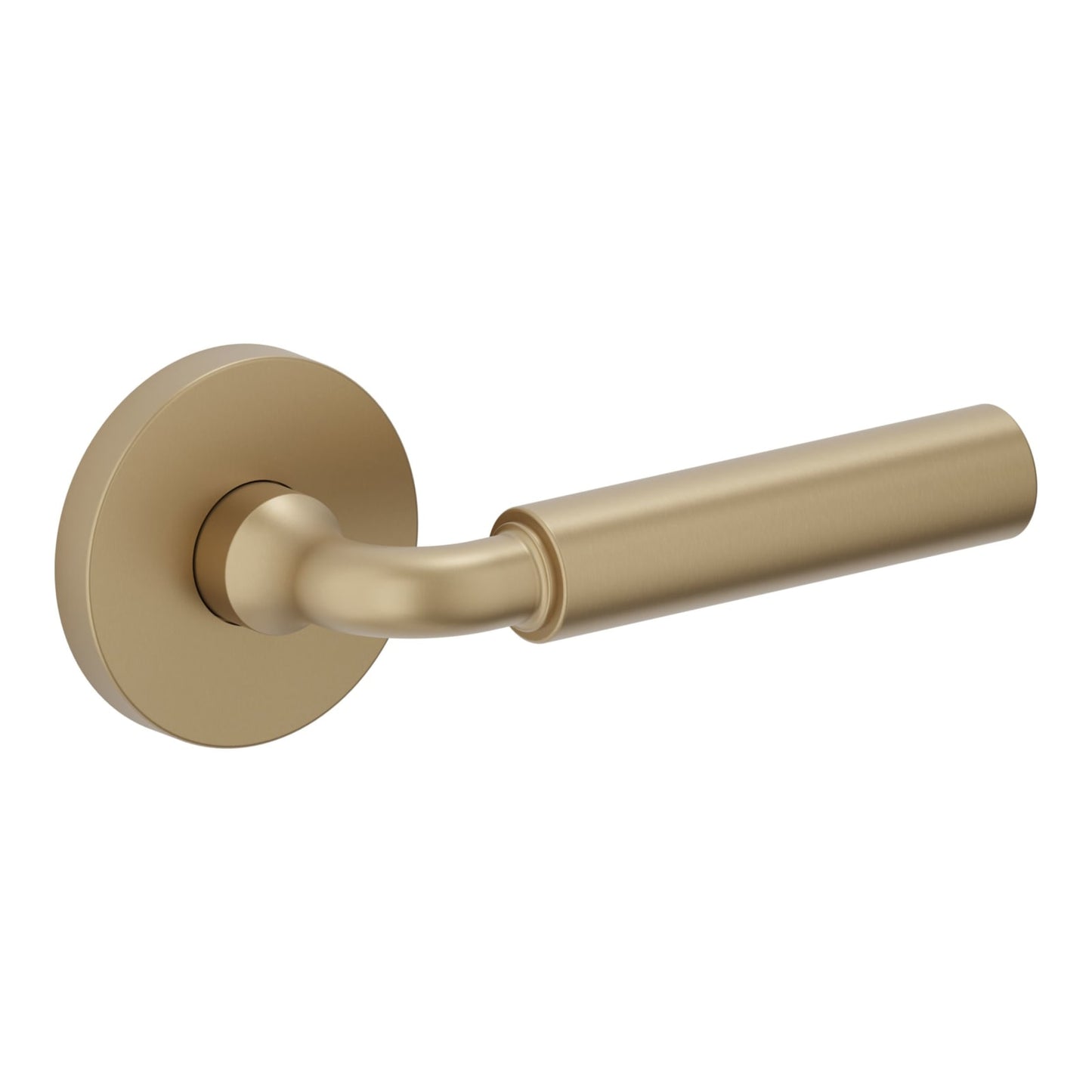 Baldwin Estate L031 Gramercy Curved Lever Set in Vintage Brass