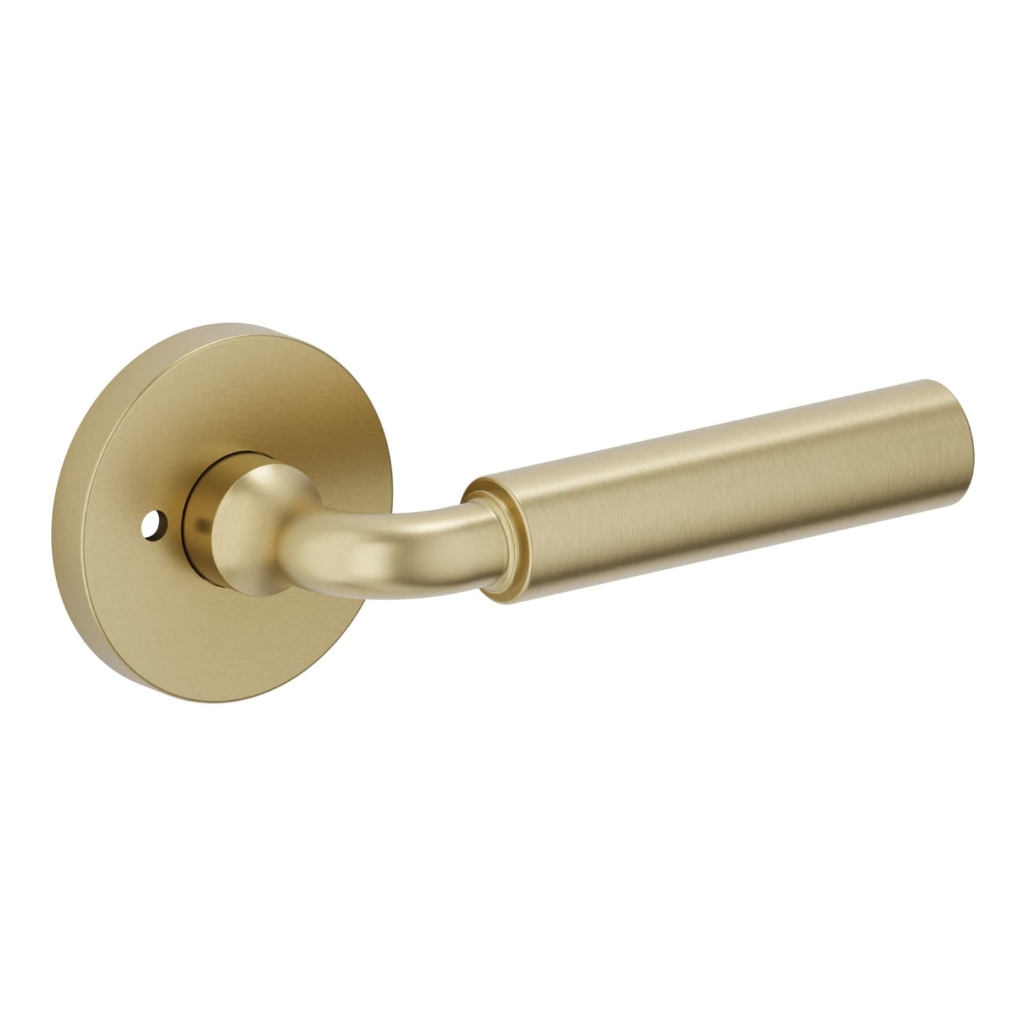 Baldwin Estate L031 Gramercy Curved Lever Set in Lifetime (PVD) Satin Brass