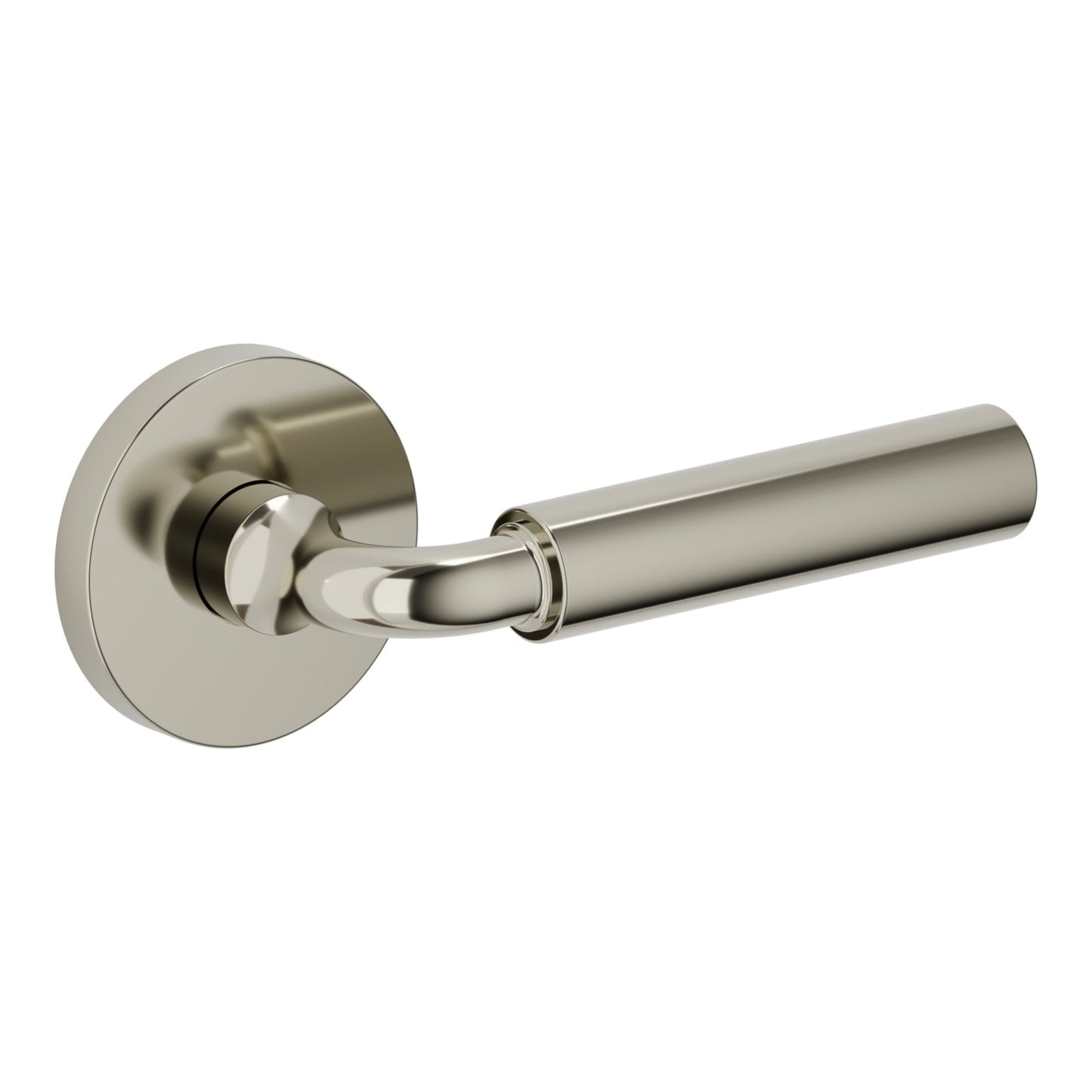 Baldwin Estate L031 Gramercy Curved Lever Set in Lifetime (PVD) Polished Nickel