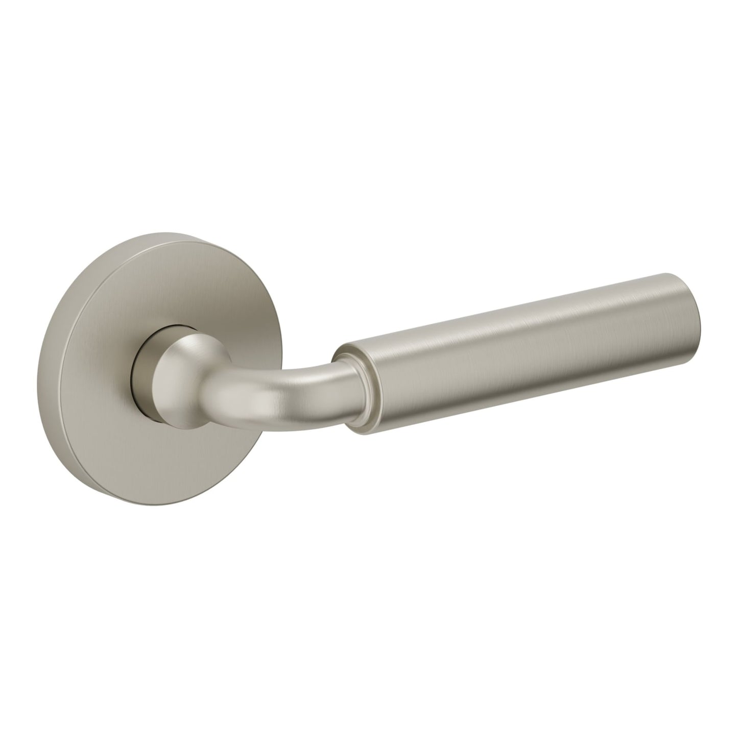 Baldwin Estate L031 Gramercy Curved Lever Set in Lifetime (PVD) Satin Nickel