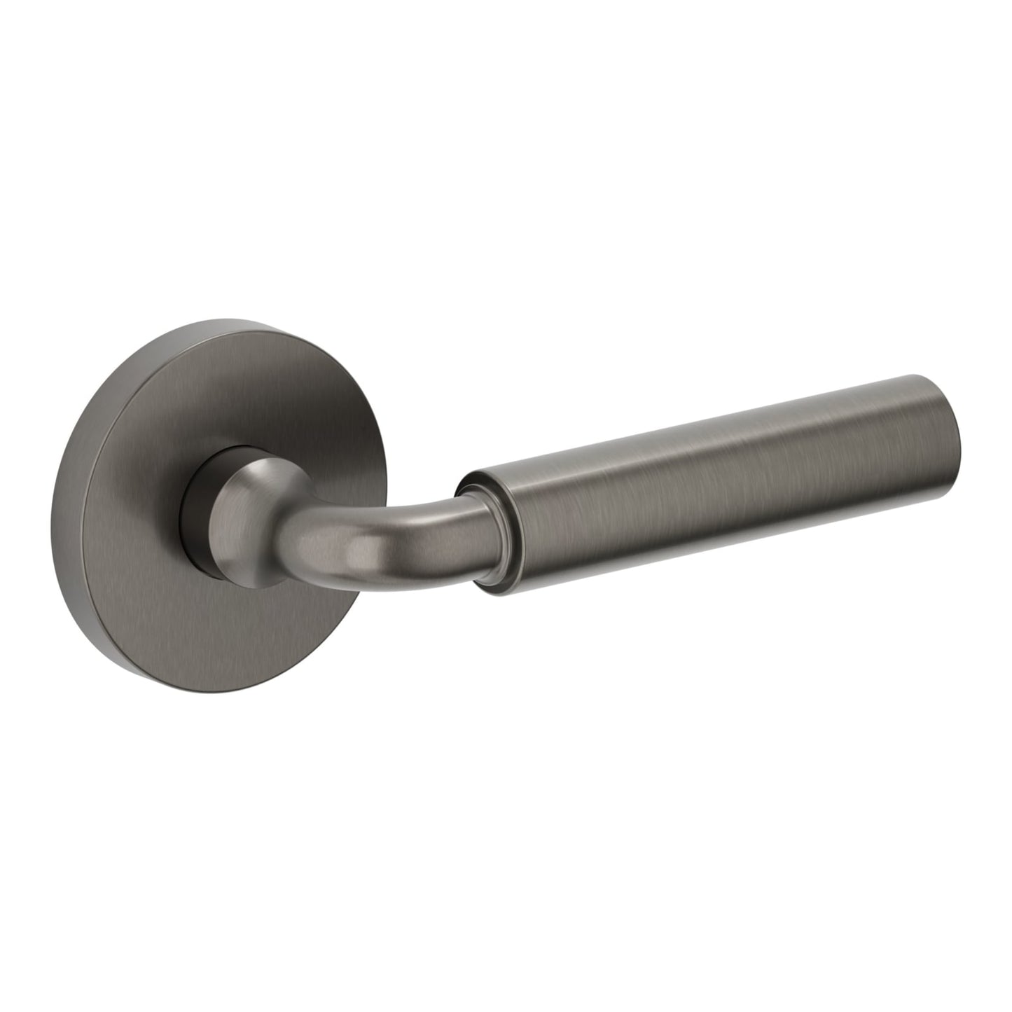Baldwin Estate L031 Gramercy Curved Lever Set in Lifetime (PVD) Graphite Nickel