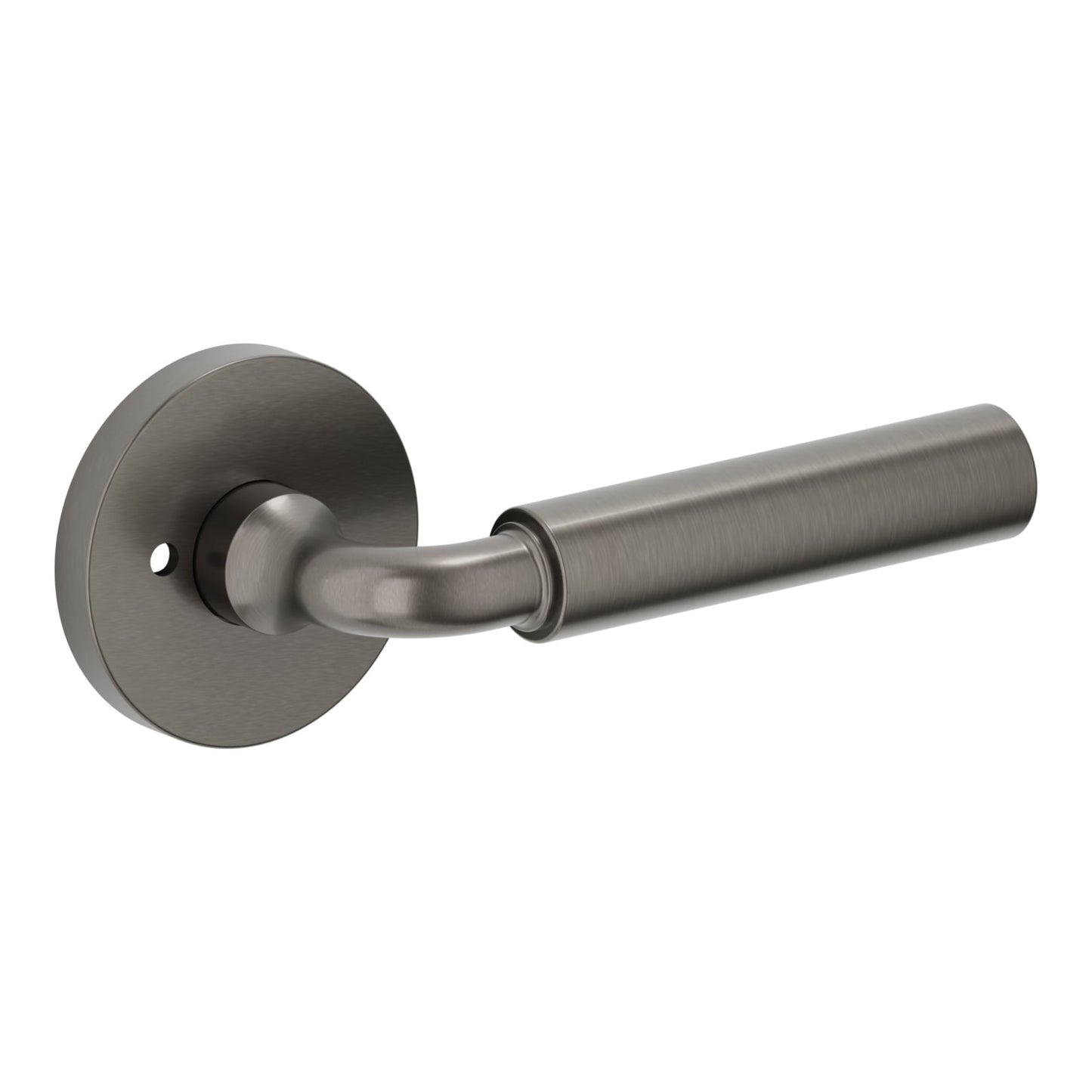 Baldwin Estate L031 Gramercy Curved Lever Set in Lifetime (PVD) Graphite Nickel