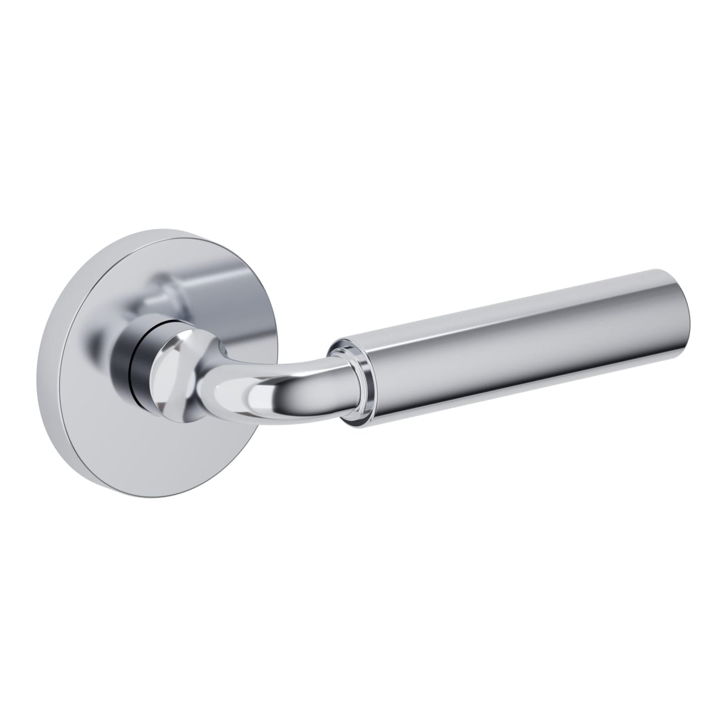 Baldwin Estate L031 Gramercy Curved Lever Set in Polished Chrome