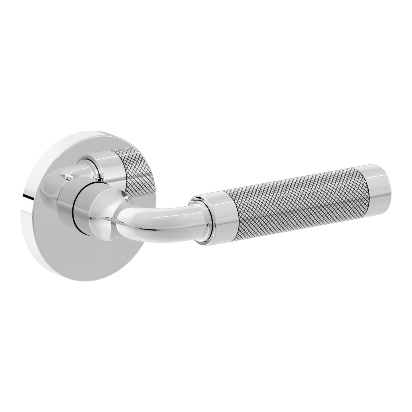 Baldwin Estate L032 Gramercy Knurled Lever Set in Polished Chrome
