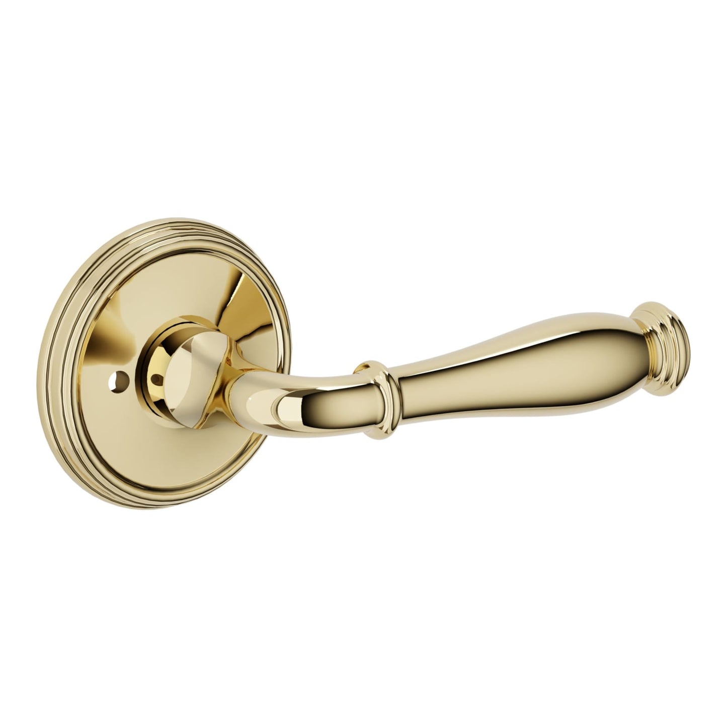 Baldwin Estate L034 Nashville Lever Set in Non-lacquered Brass