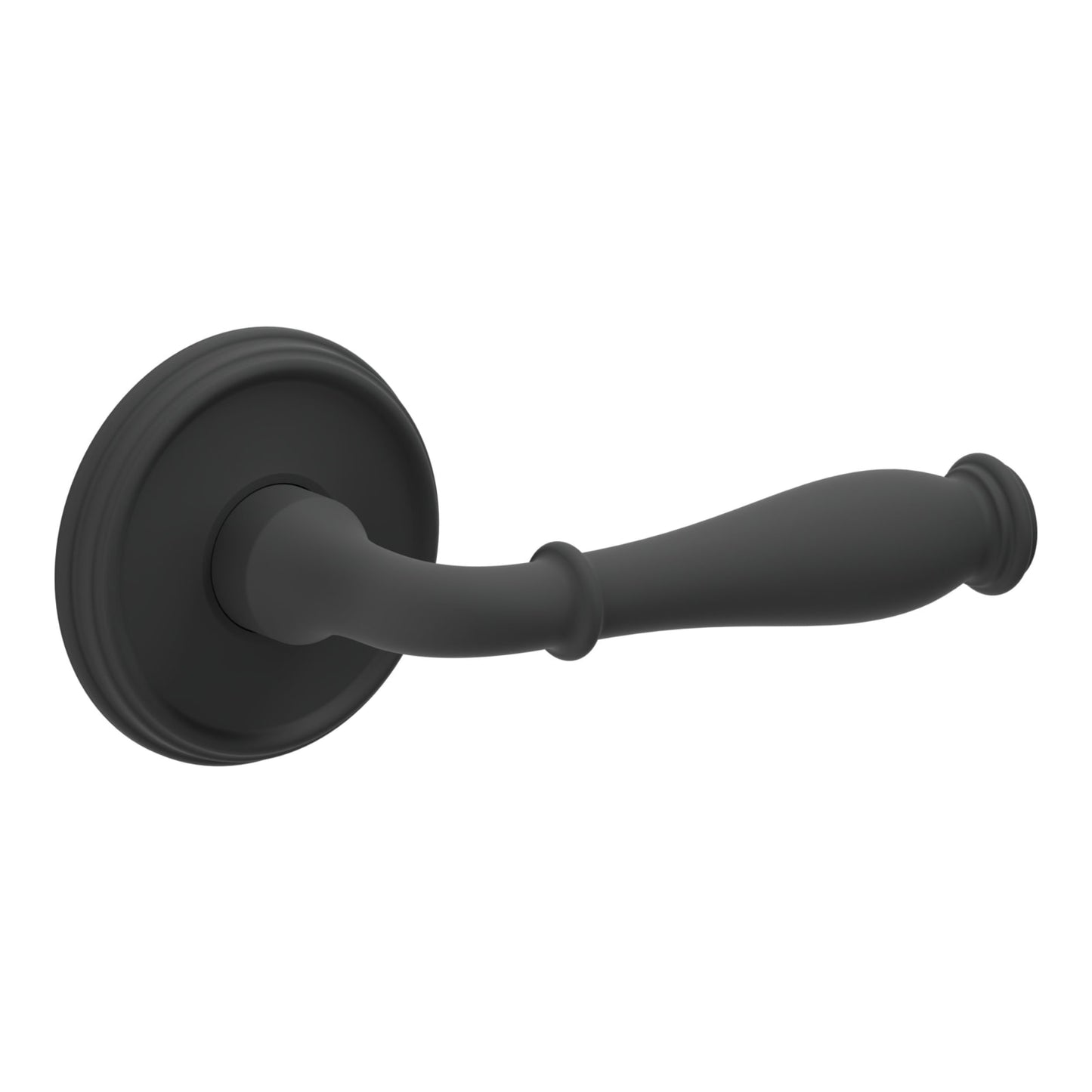 Baldwin Estate L034 Nashville Lever Set in Satin Black