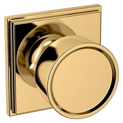 Baldwin Estate K007 Hollywood Hills Knob Set in Lifetime (PVD) Polished Brass