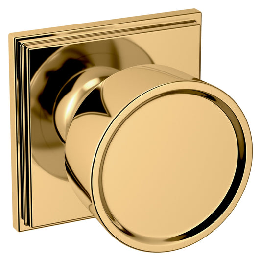 Baldwin Estate K008 Hollywood Hills Knob Set in Lifetime (PVD) Polished Brass