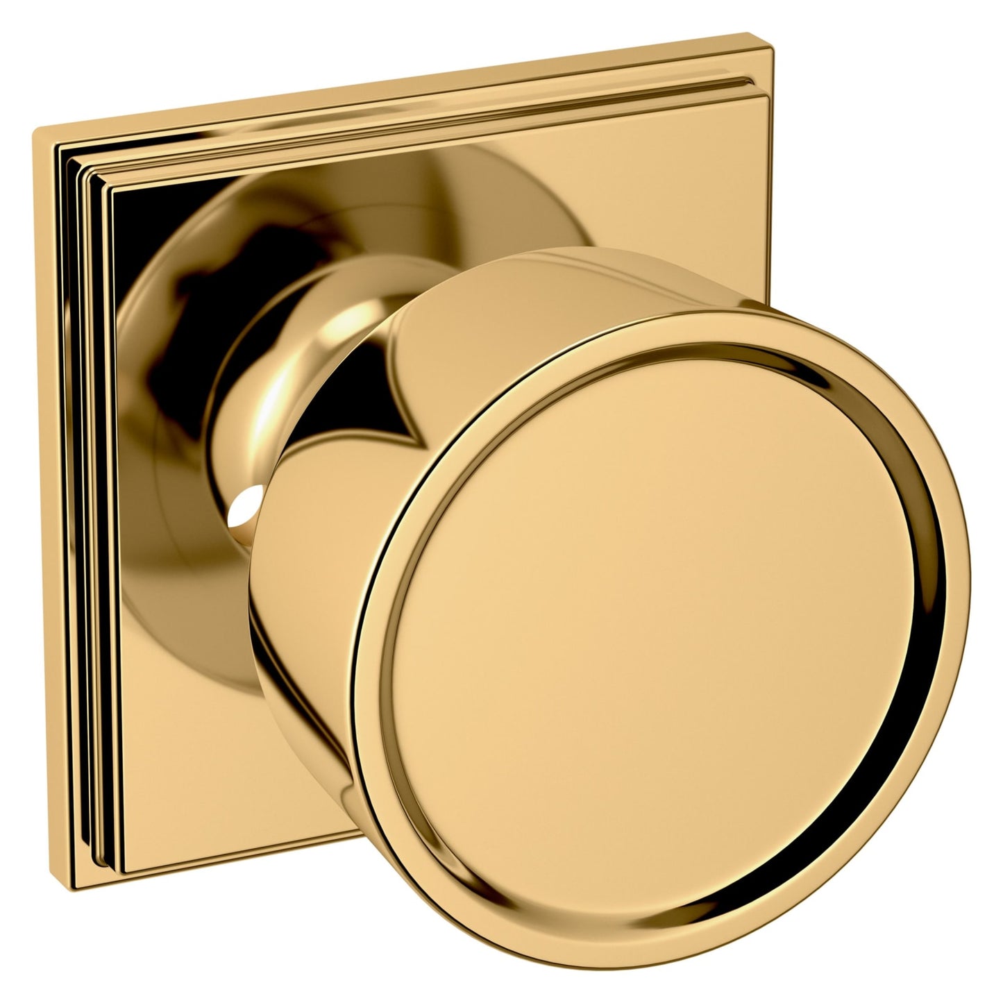 Baldwin Estate K008 Hollywood Hills Knob Set in Lifetime (PVD) Polished Brass