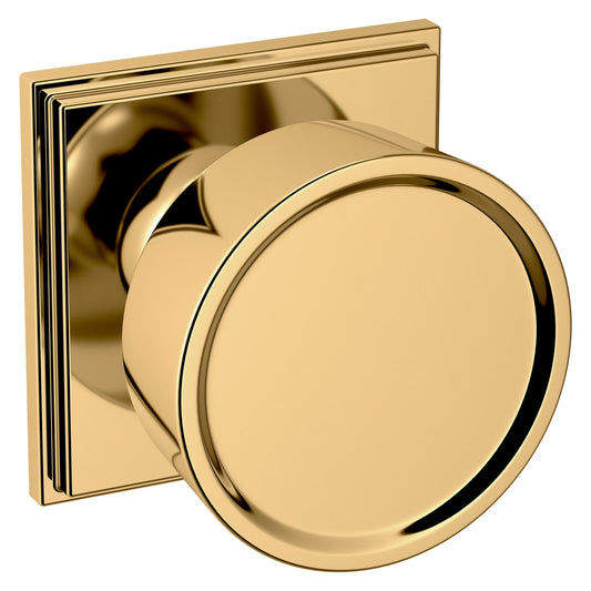 Baldwin Estate K009 Hollywood Hills Knob Set in Lifetime (PVD) Polished Brass