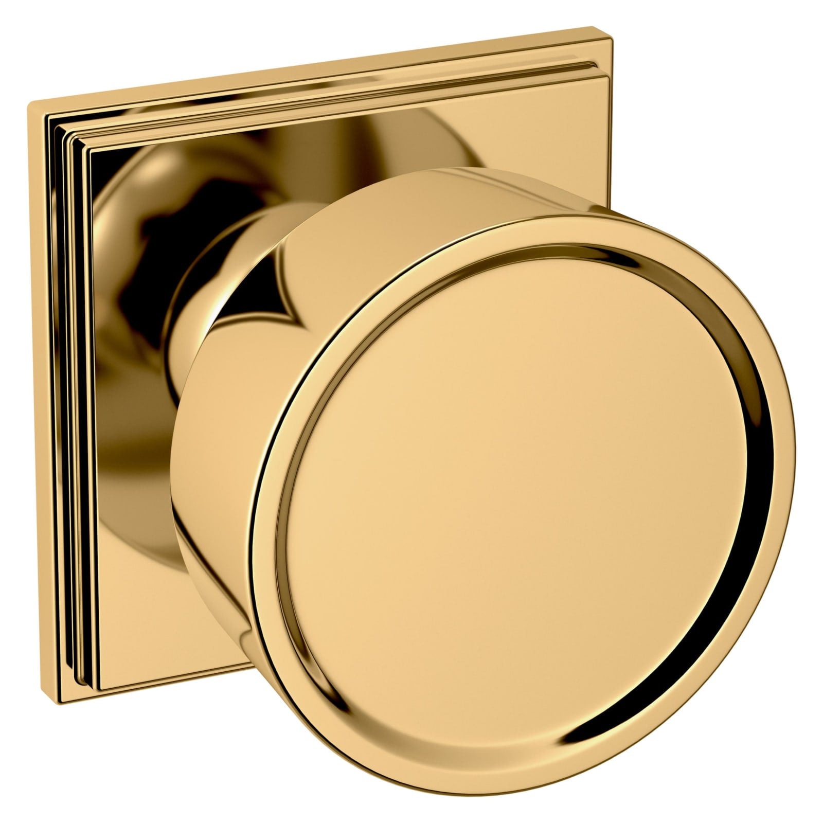 Baldwin Estate K009 Hollywood Hills Knob Set in Lifetime (PVD) Polished Brass