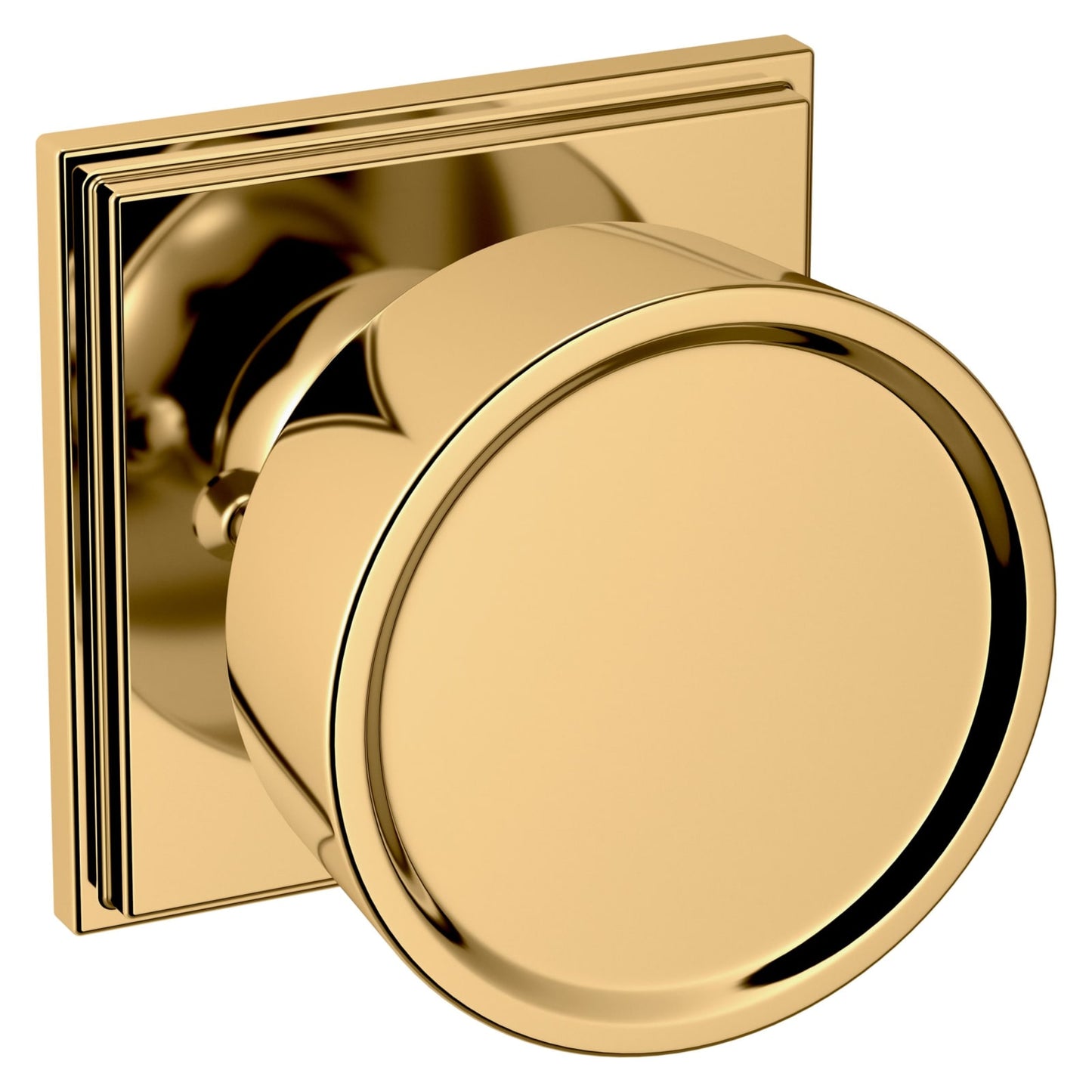 Baldwin Estate K009 Hollywood Hills Knob Set in Lifetime (PVD) Polished Brass