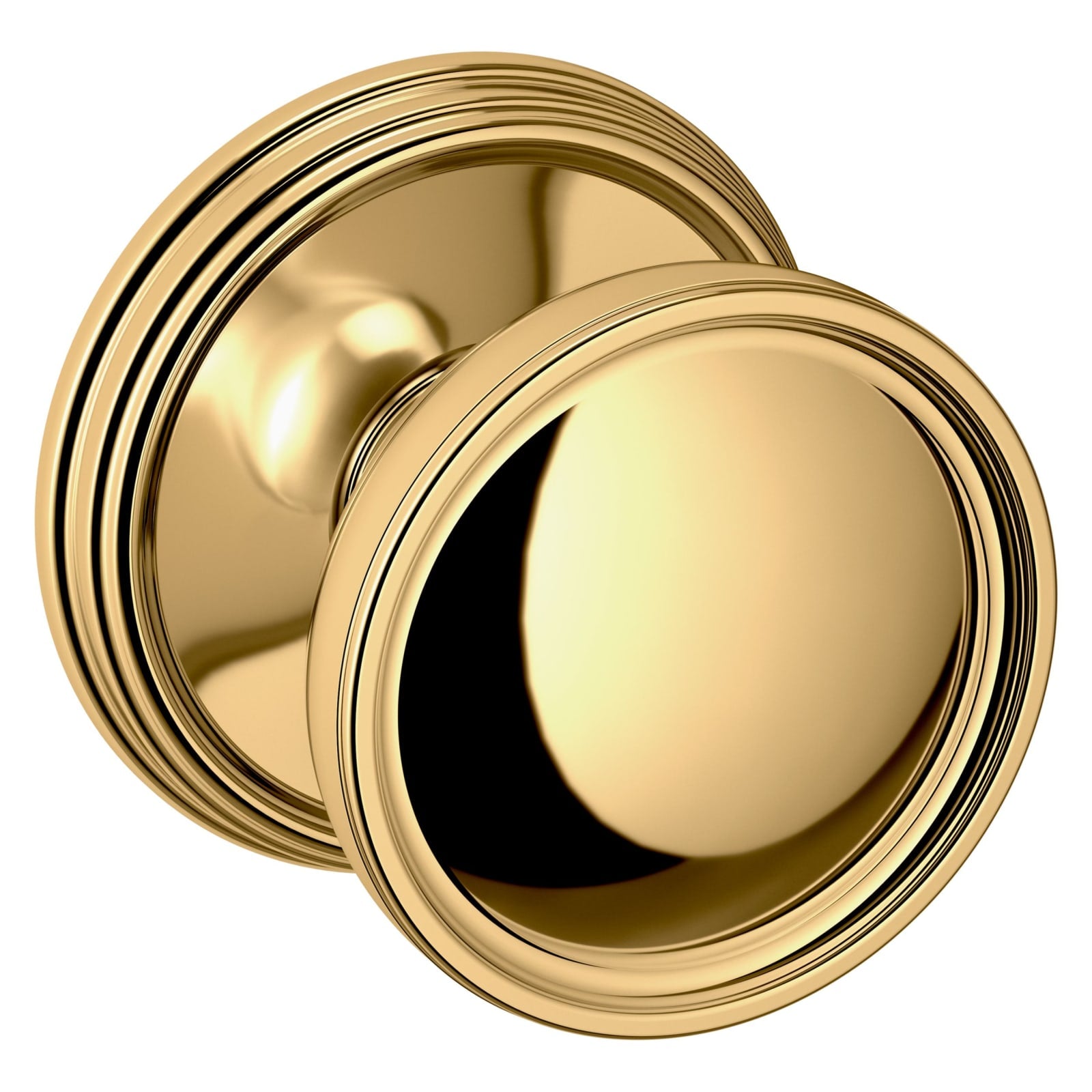 Baldwin Estate K012 Tulip Knob Set in Non-lacquered Brass