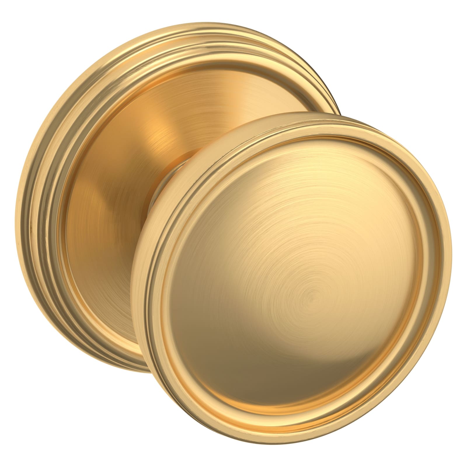 Baldwin Estate K012 Tulip Knob Set in Lifetime (PVD) Satin Brass