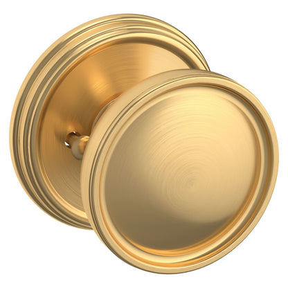 Baldwin Estate K012 Tulip Knob Set in Lifetime (PVD) Satin Brass