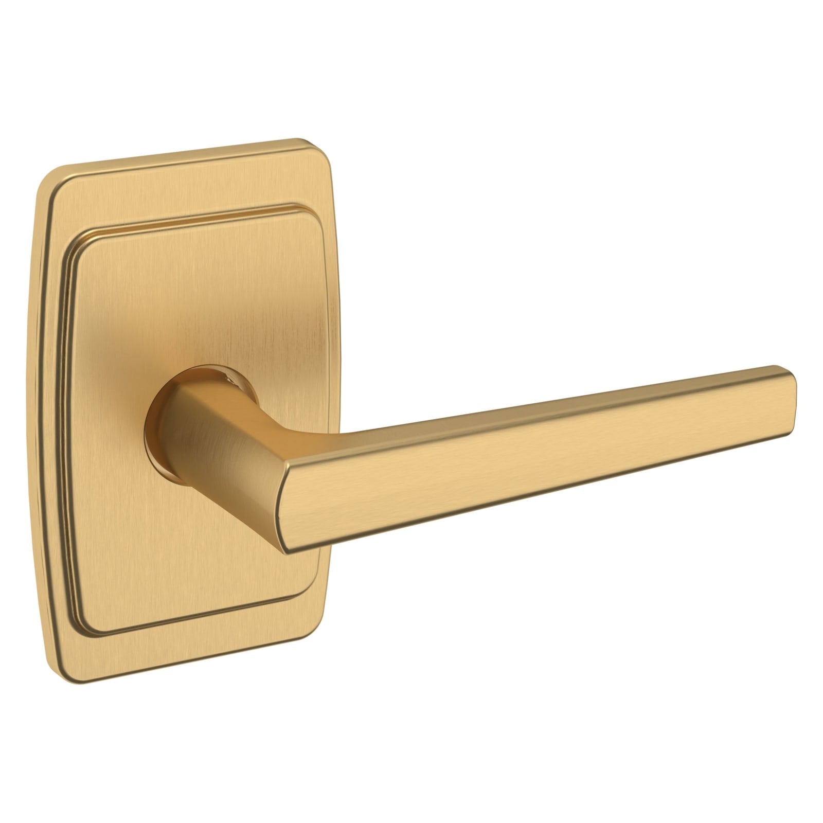 Baldwin Estate L024 Lever Set in Vintage Brass