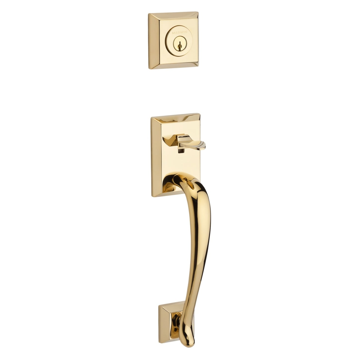 Baldwin Reserve Napa Handleset in Lifetime (PVD) Polished Brass