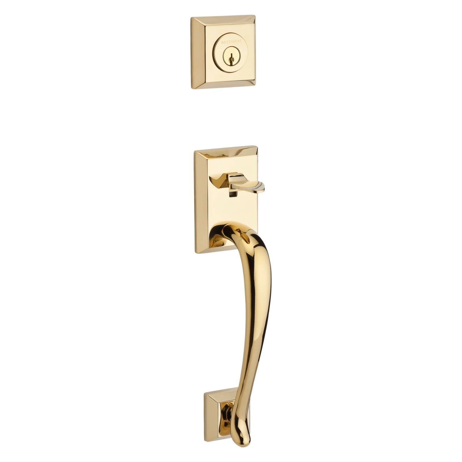 Baldwin Reserve Napa Handleset in Lifetime (PVD) Polished Brass