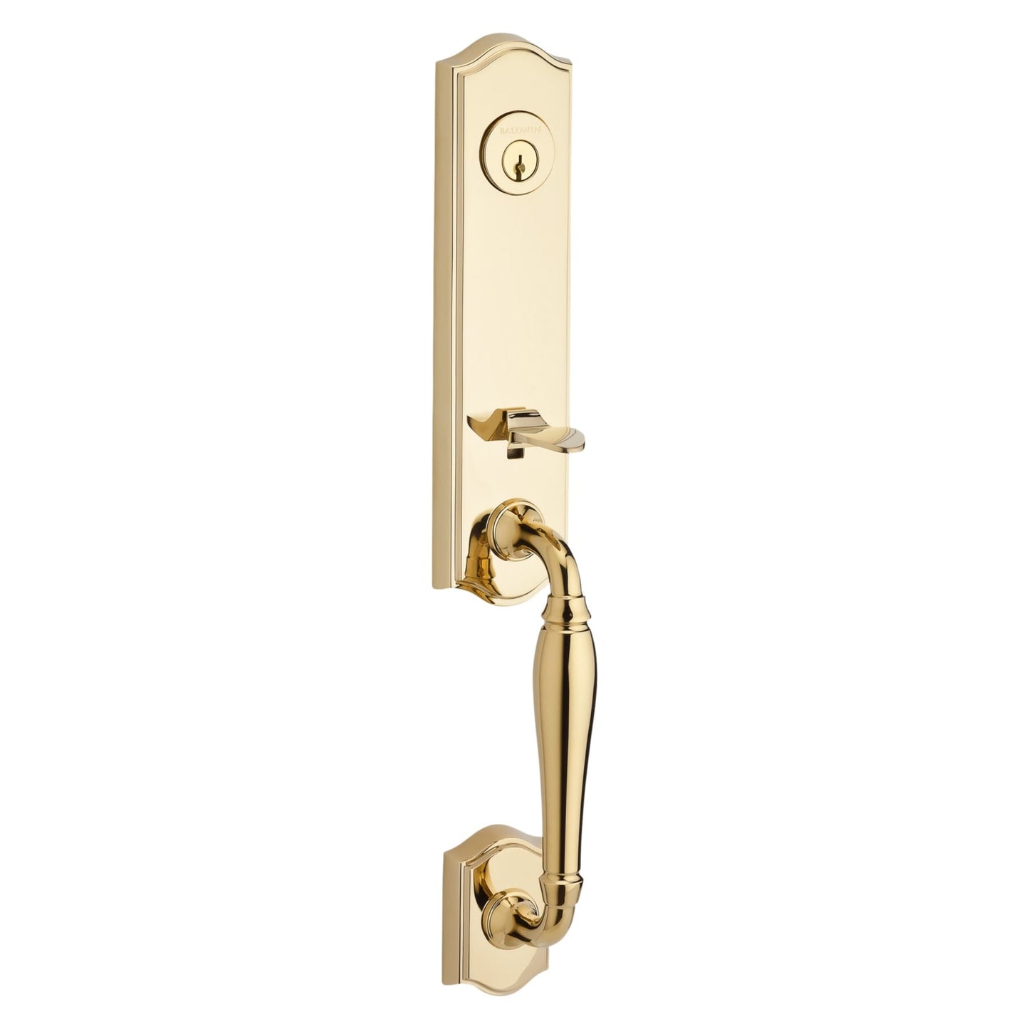 Baldwin Reserve New Hampshire Handleset in Lifetime (PVD) Polished Brass