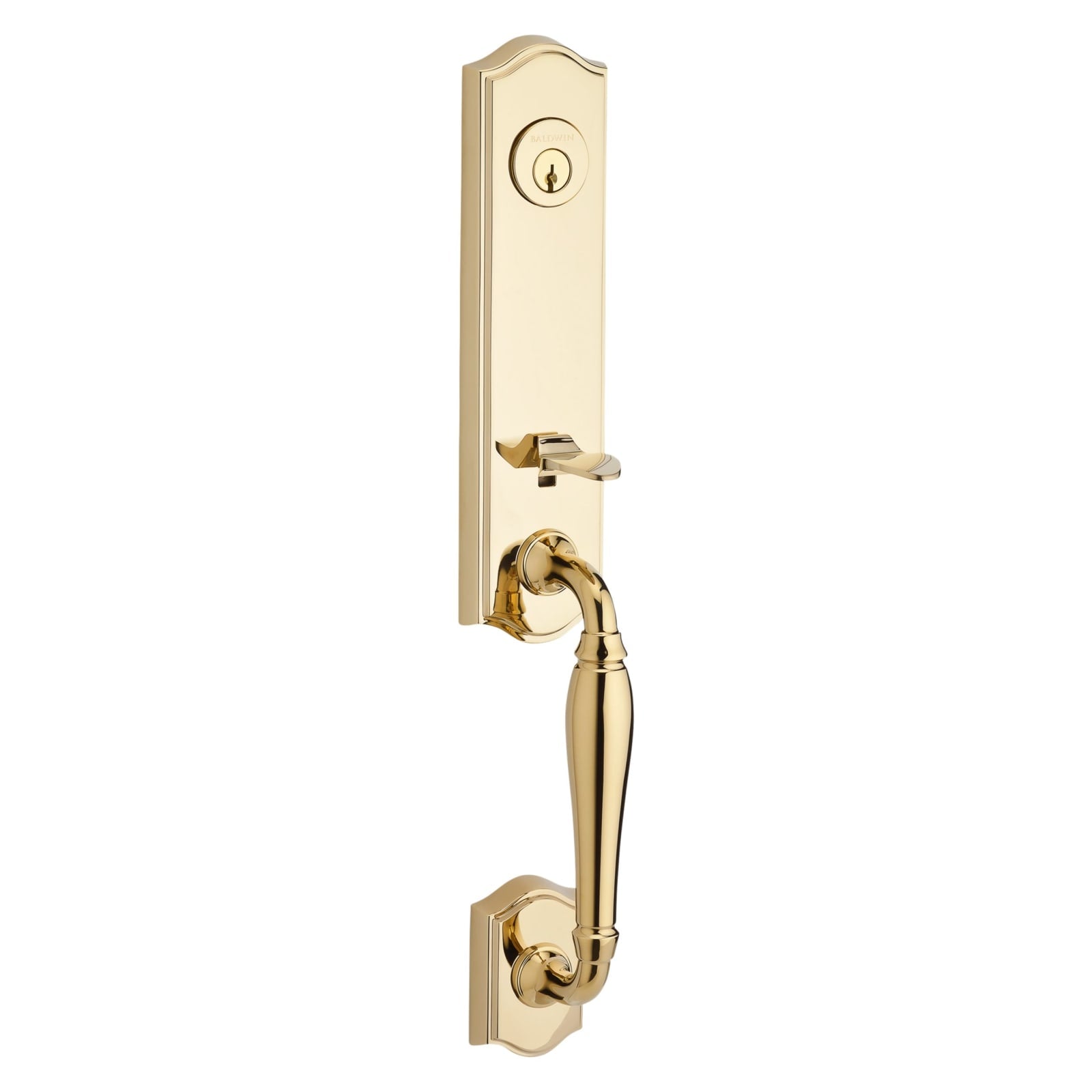 Baldwin Reserve New Hampshire Handleset in Lifetime (PVD) Polished Brass