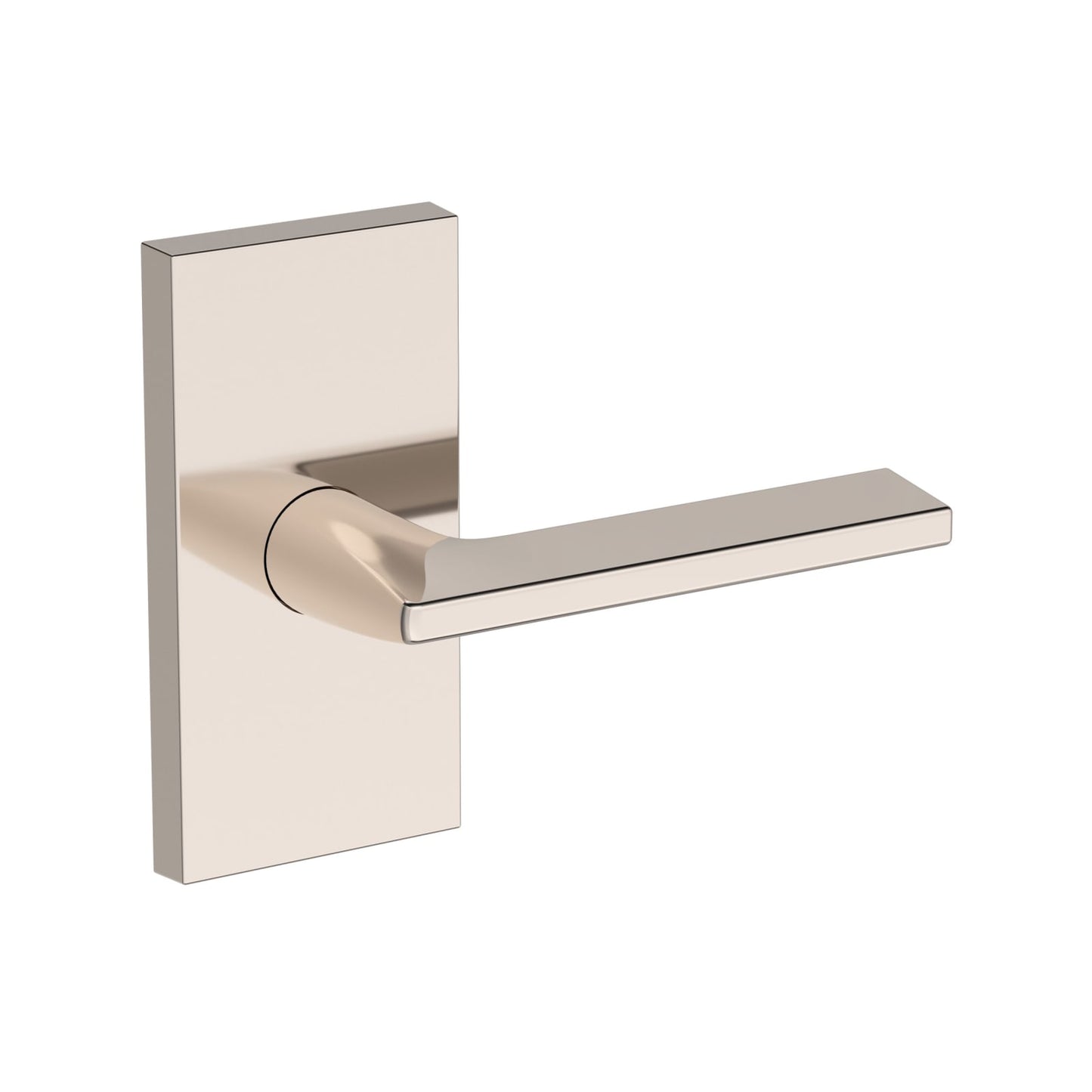Baldwin Reserve Anaheim Hills Lever, Contemporary 5" Rose, Lifetime (PVD) Polished Nickel