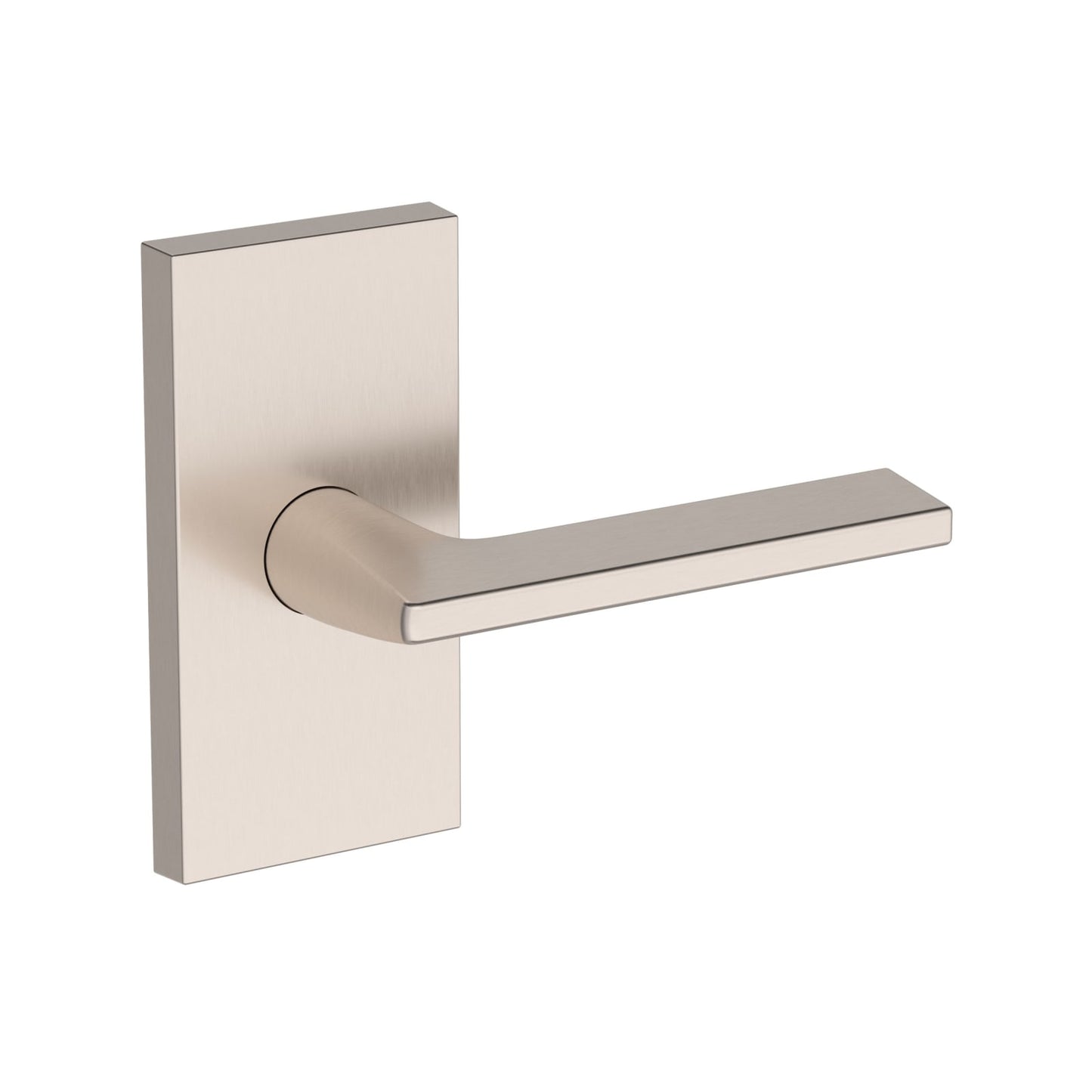 Baldwin Reserve Anaheim Hills Lever, Contemporary 5" Rose, Satin Nickel