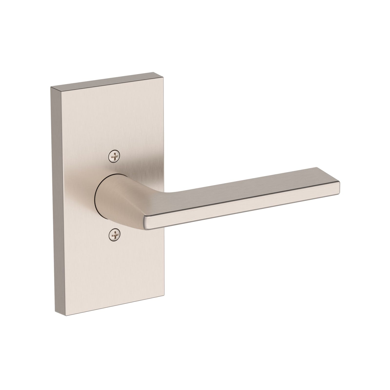 Baldwin Reserve Anaheim Hills Lever, Contemporary 5" Rose, Satin Nickel