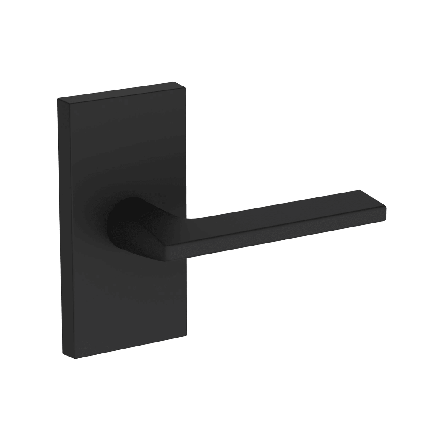 Baldwin Reserve Anaheim Hills Lever, Contemporary 5" Rose, Satin Black