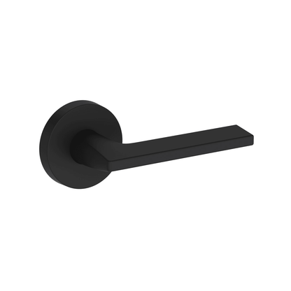 Baldwin Reserve Anaheim Hills Lever, Contemporary Round Rose, Satin Black