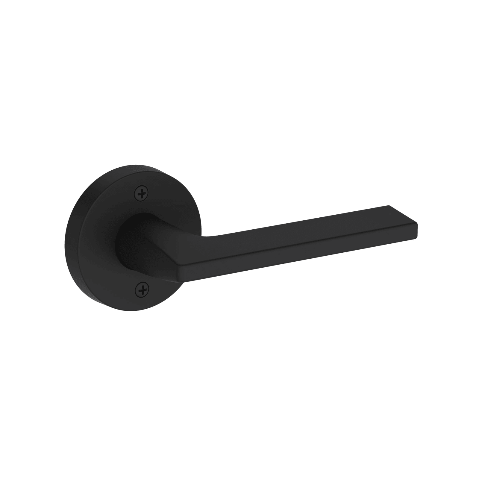 Baldwin Reserve Anaheim Hills Lever, Contemporary Round Rose, Satin Black