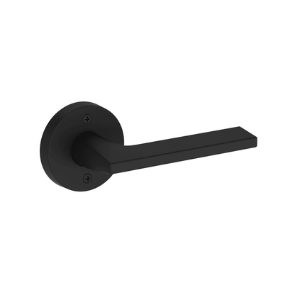 Baldwin Reserve Anaheim Hills Lever, Contemporary Round Rose, Satin Black