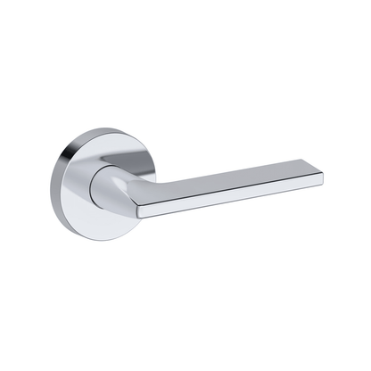 Baldwin Reserve Anaheim Hills Lever, Contemporary Round Rose, Polished Chrome