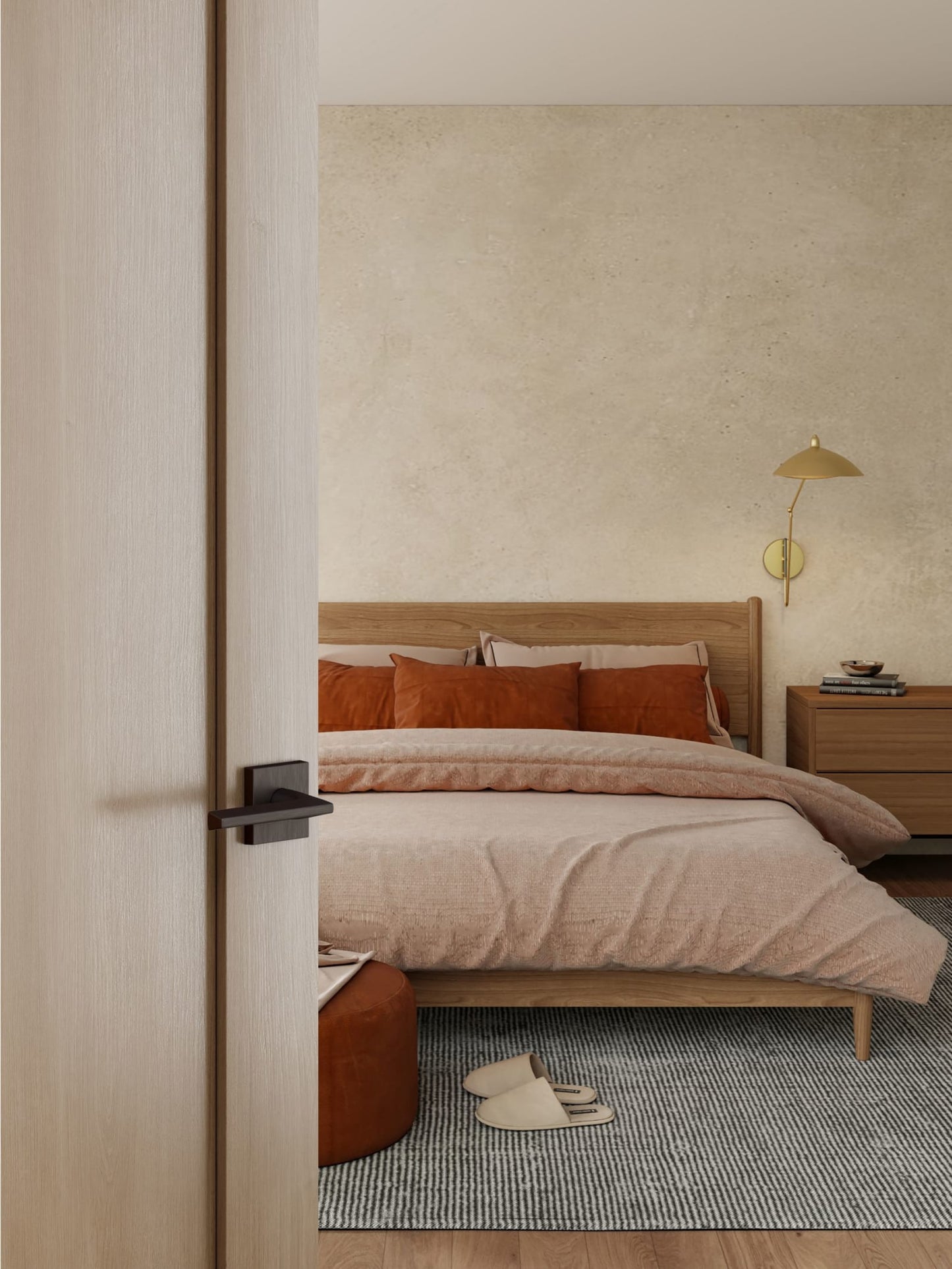 Baldwin Reserve Anaheim Hills Lever, Contemporary Square Rose, Venetian Bronze
