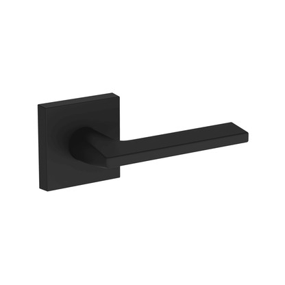 Baldwin Reserve Anaheim Hills Lever, Contemporary Square Rose, Satin Black