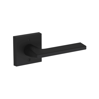 Baldwin Reserve Anaheim Hills Lever, Contemporary Square Rose, Satin Black