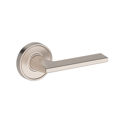 Baldwin Reserve Anaheim Hills Lever, Chamfered 5" Rose, Satin Nickel