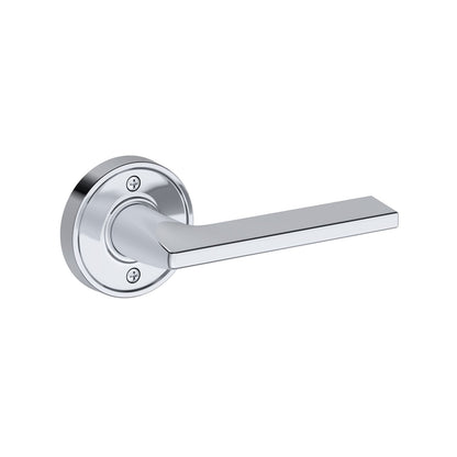 Baldwin Reserve Anaheim Hills Lever, Chamfered 5" Rose, Polished Chrome
